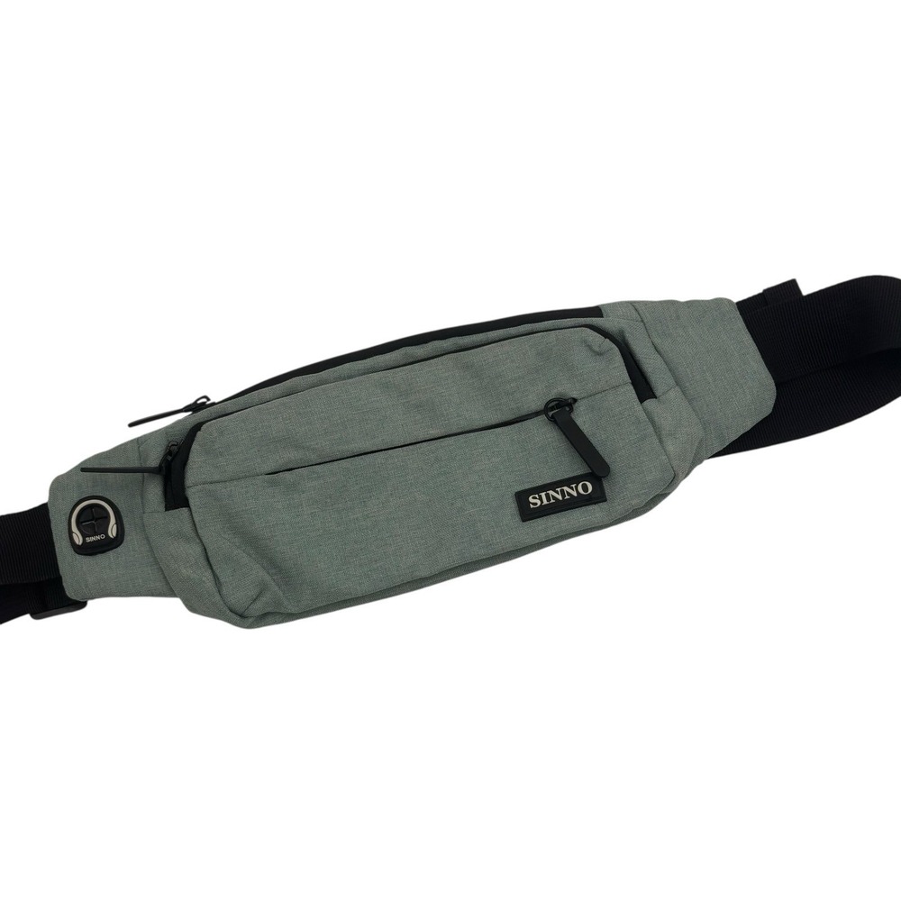 SINNO Large Crossbody Fanny Pack for Women Dark Green 4 Zipper Compartments‎